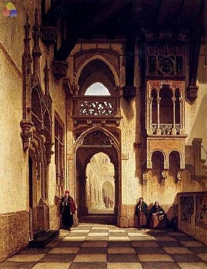 Francois Stroobant The palace of Casimir oil painting picture